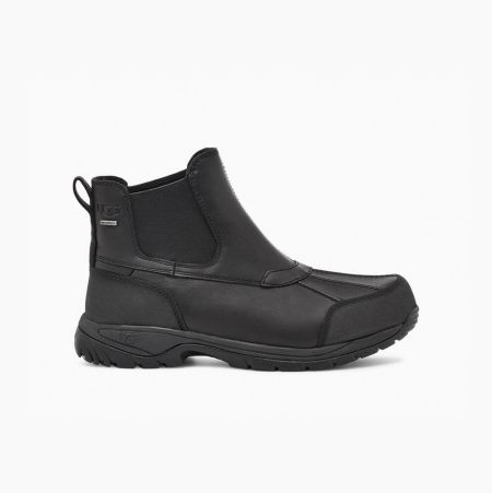 UGG Butte Black Chelsea Boots for Men (JVIH57390)